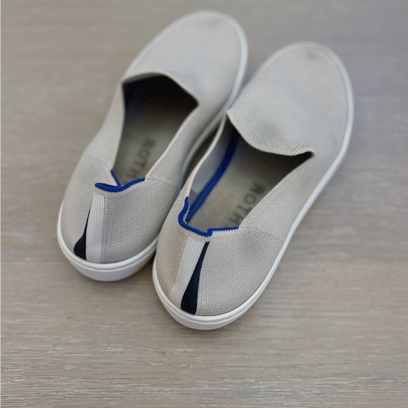 ROTHY’S women’s The Original beige knit slip on sneakers shoes size 8 - Picture 7 of 9